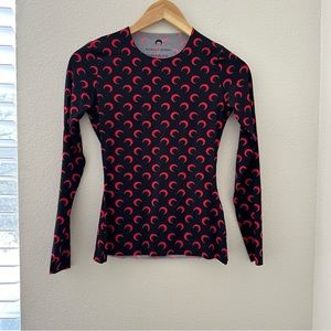 Marine Serre All Over Moon Red Top and Bottoms